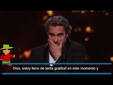 Joaquin Phoenix's full Oscar speech (Spanish subtitles)